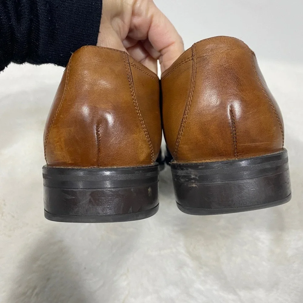Cole Haan Modern Essentials Cap Oxford Mens Brown Leather Dress Shoes Size 10.5M